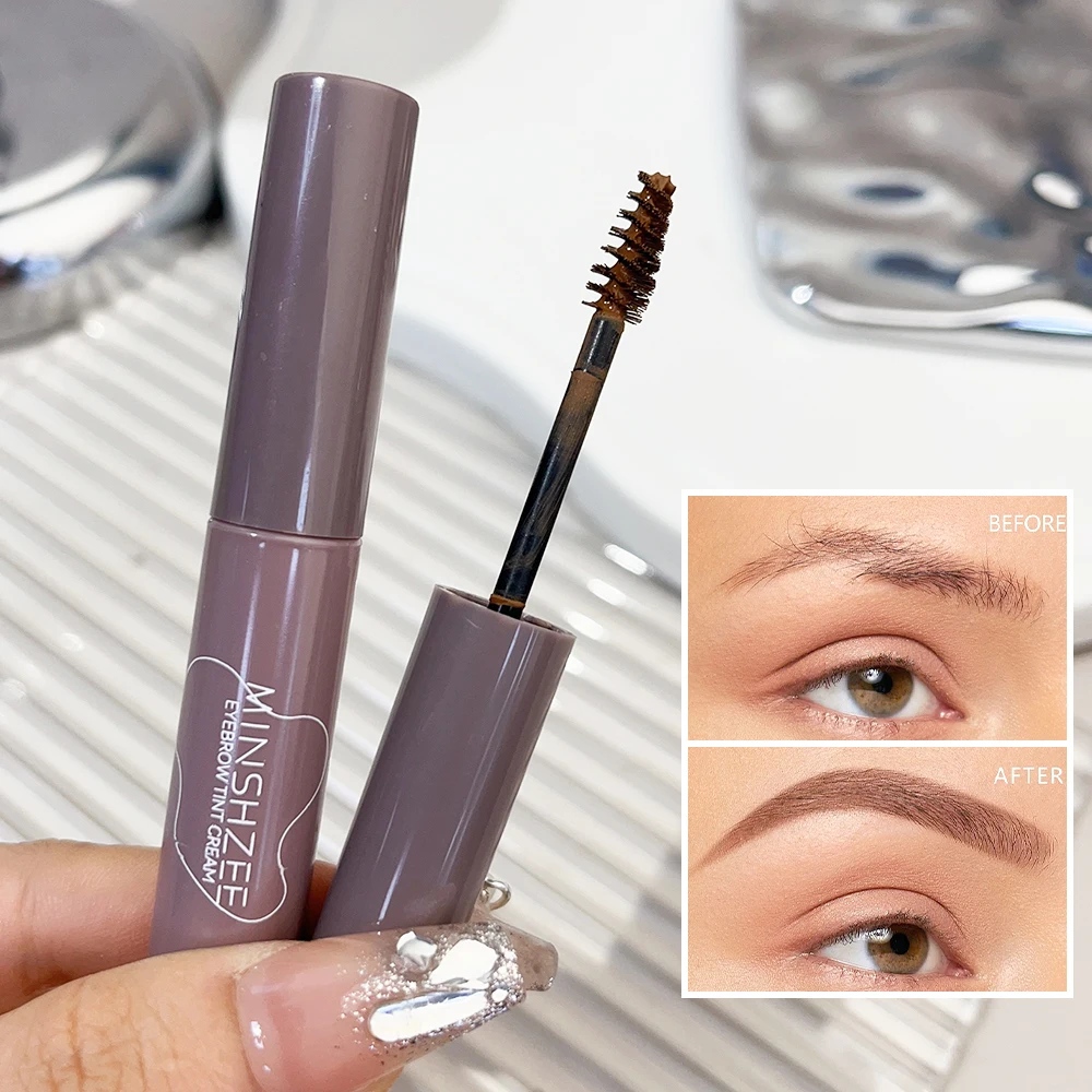 Waterproof Natural Liquid Dyeing Eyebrow Cream Long Lasting Quick Drying Brown Grey Dyeing Eyebrows Enhancers Makeup Cosmetics