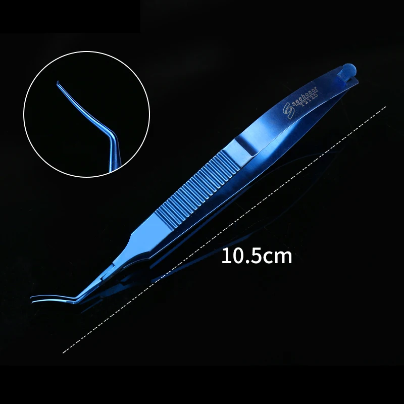 Ophthalmological tear sac tweezers micro instruments minimally invasive titanium alloy Haff arc angle 1.8 small incision forceps