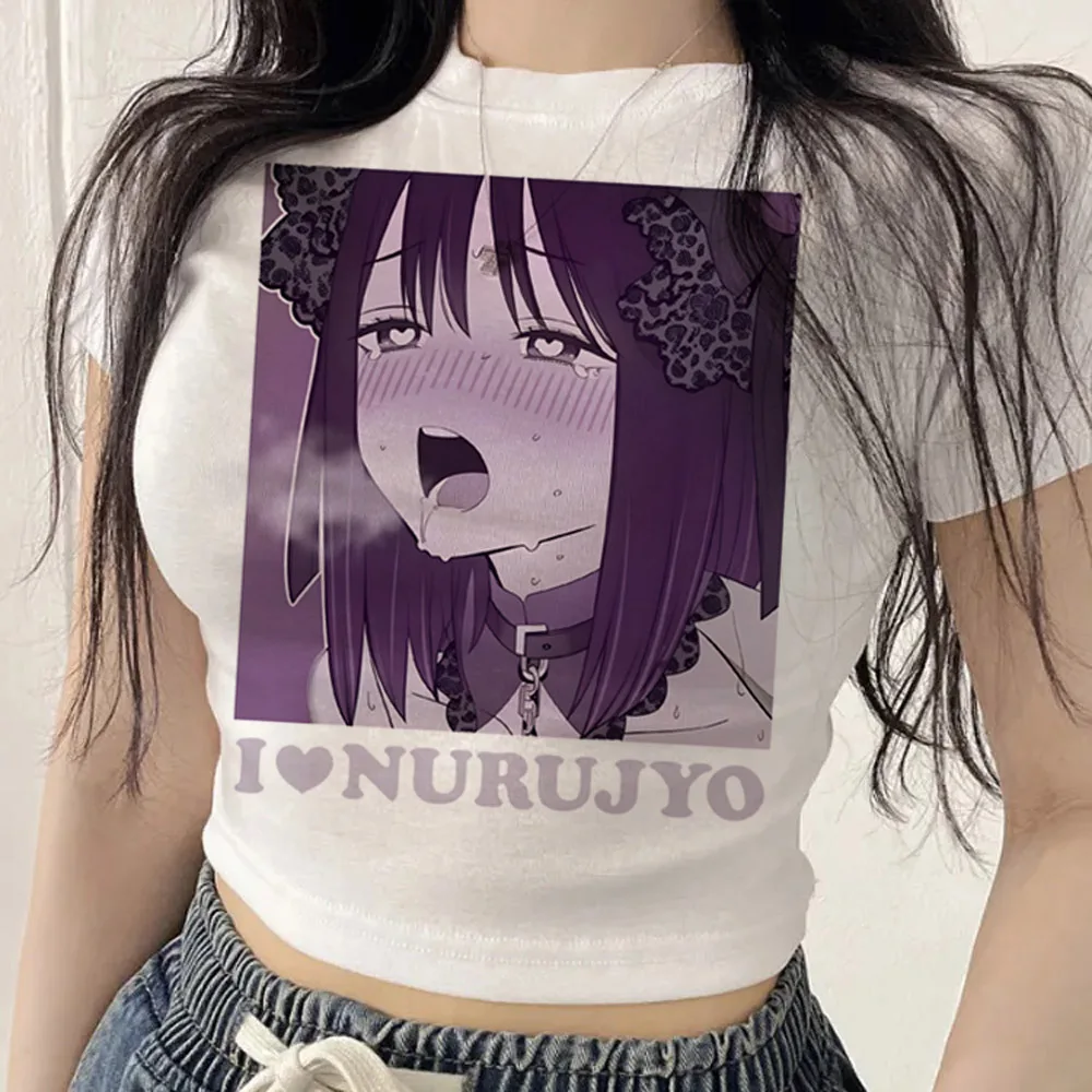Marin Kitagawa cropped top ladies meme emo 2000s tshirt manga vintage emo cute scene