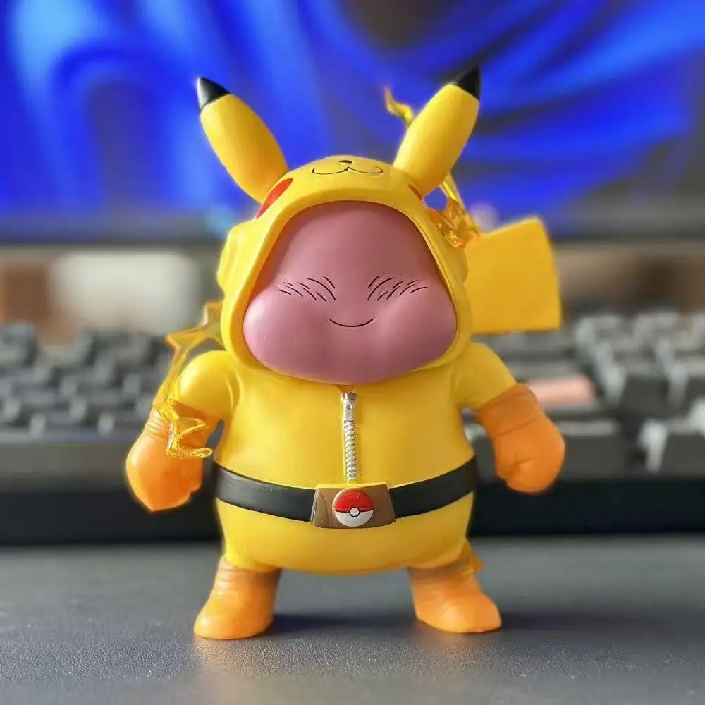 15Cm Hot Anime Dragon Ball Figure Majin Buu Cos Pikachu Cute Pvc Action Figure Model Desktop Car Ornament for Children Toy Gifts