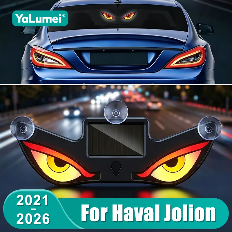 For Haval Jolion 2021 2022 2023 2024 2025 2026 Car Anti-rear-end Safety Flash Monster Eye Warning Lamp Accessories