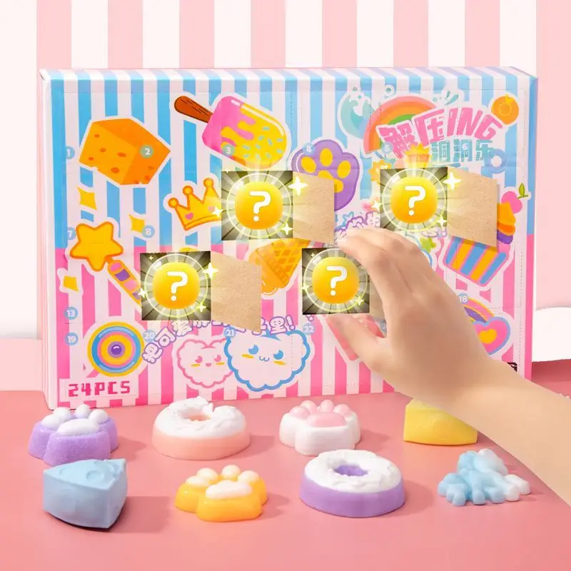 

New In Stock Best Seller Creative Toy Blind Box Punch Box Elastic Cat Paw Stress Relief Squishy Toy Surprise Exquisite Gifts ﻿