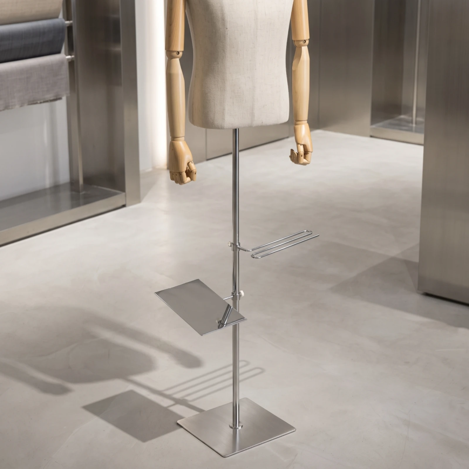 Dress Form Mannequin - Манекен-торс с подставкой, металлический мужской манекен