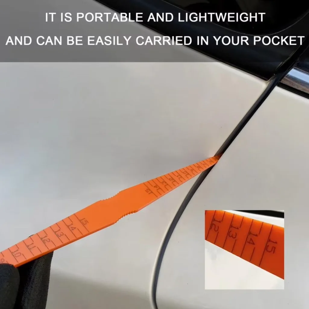 Car Alignment Door Feeler Body Metric Auto Moulding Mesure Inch Measuring Ruler Inspection Tools Gauge Taper Panel Tool