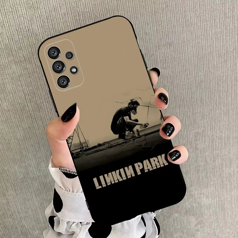 L-LinkinS Rock P-Park Phone Case For Samsung Galaxy A20,A21s,A22,A31,A32,A52,A53,A72,73,A80,A91 Soft Black Cover