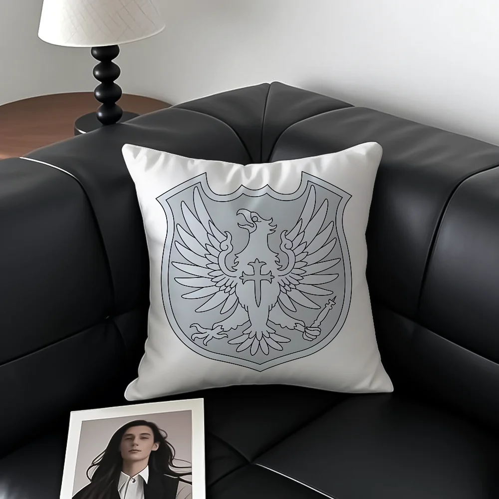 Hot Anime Cartoon Black Clover Pillow Case Anti-dustmite Pillowcase Invisible zipper silky short plush Sofa cushion cover