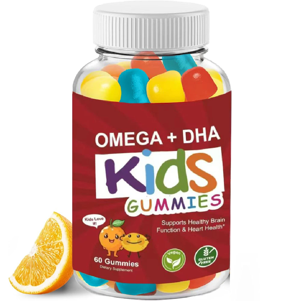 Vitamin DHA Gummmies for Kids - Complete Daily Children's Multi Vitamin Gummies with Omega 3 6 9, DHA, Vitamin C - Vision, Brain