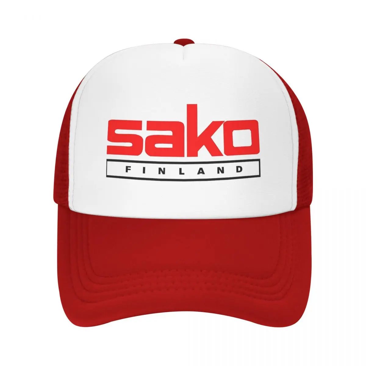 SAKO Logo Mesh Baseball Cap Unisex Hip-Hop Trucker Worker Cap Hats Breathable Snapback Caps Dad Hat Summer Trucker Hats