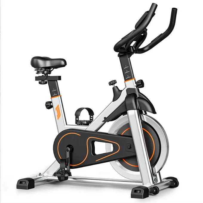 Mute Touch Screen Adjustable Resistance Air Spin Bike Household Fitness Exercise Bike Made of Steel for Gym Use