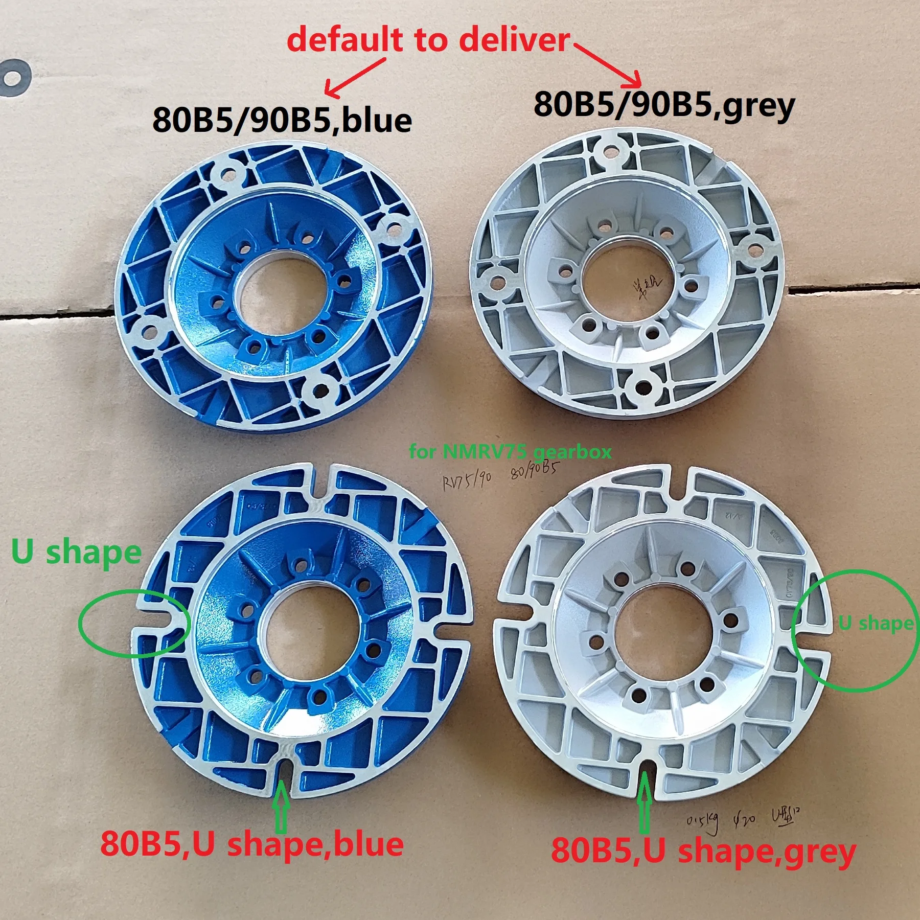 

CHENYUE Input Flange 80B5 80B14 90B5 90B14 100/112B5 B14 for Worm Gearbox Speed Reducer Gear Motor NMRV75 NMRV075 RV75 RV075