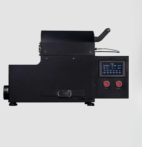 Household Electric Coffee Bean Roaster Direct Fire Roasting Device with Cooling Plate and Chaff Collector