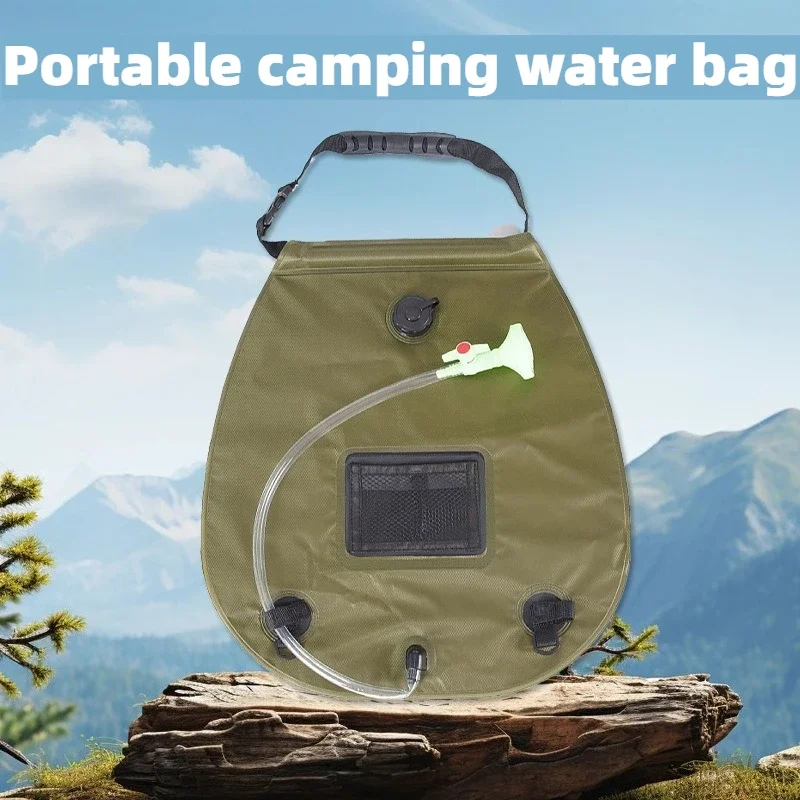 Strap Style Camping Water Storage Pouch Workers Temporary Showers Water Bags Large Capacity Outdoor Universal Sunbathing Pocket