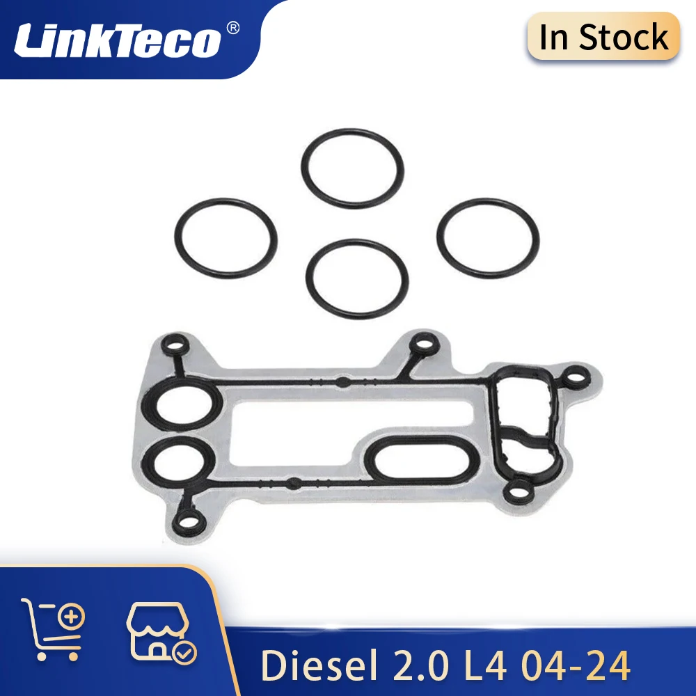 Engine Parts Oil cooler house gasket Set Fit 2.0L L4 Diesel N47 D20 For 04-24 BMW 1 2 3 4 5 X1 X2 X3 X4 X5