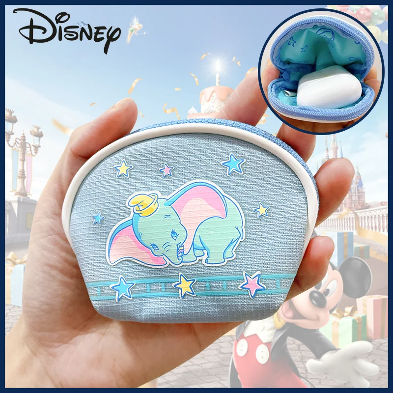 Disney Elephant Makeup Bag Fashion High Quality Women's Handbag Large Capacity Multifunctional Cosmetic Earphone Storage Bag