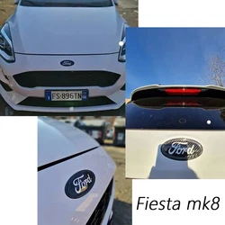 Emblema originale in fibra di carbonio a secco anteriore e posteriore per focus mondeo kuga Escort Edge 2005-2022 mk1 mk2 mk3 mk4 Fiesta MK8