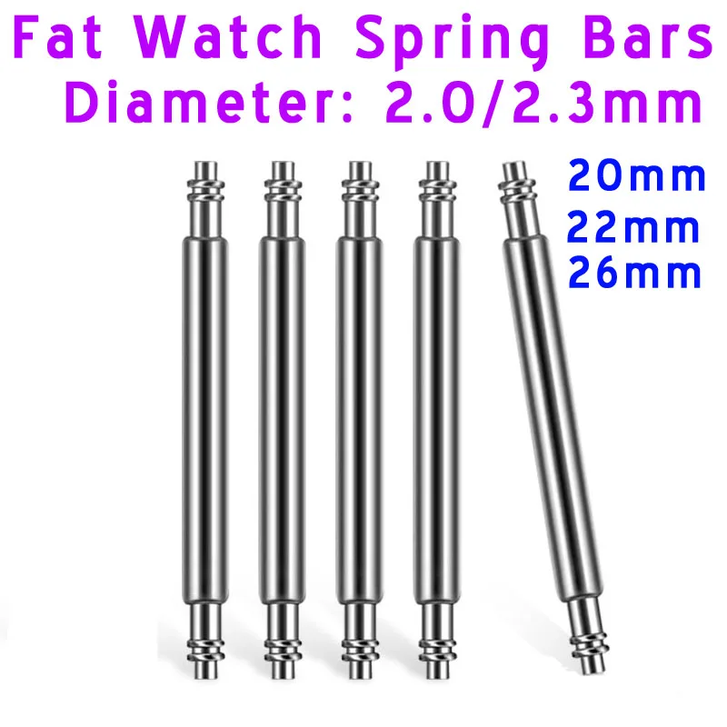 2mm 2.3mm Stainless Steel Watch Band Pins For Garmin Fenix 8 6pro 7X PRO 5 EPIX Approach S70 Needles 20mm 22mm 26mm Spring Bars