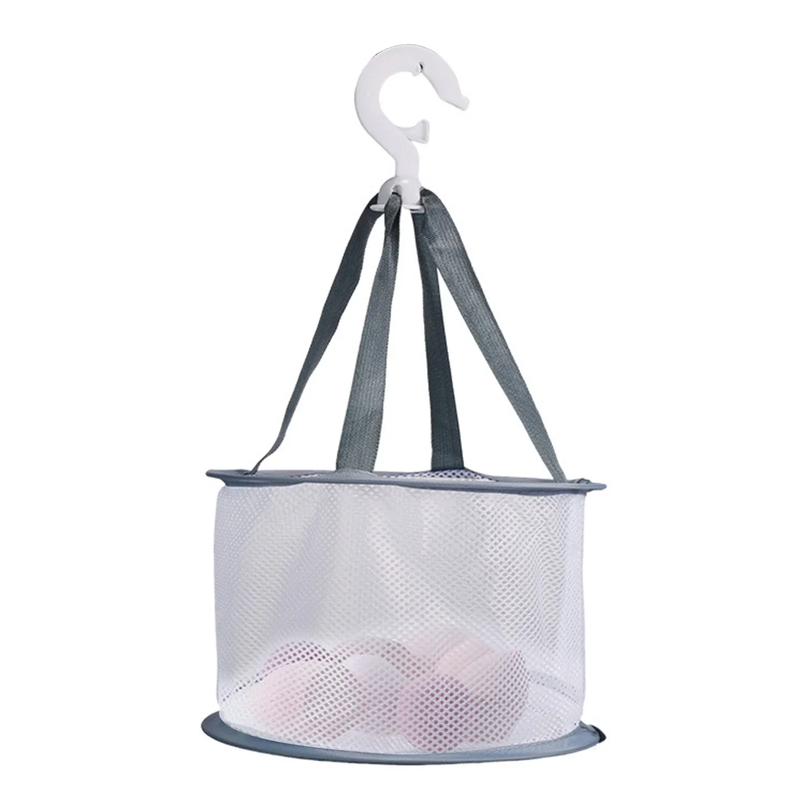 

Makeup Brush Drying Hanging Net Foldable Mesh Net For Sponge Egg Bath Organizer Net Windproof Airing Drip Dryer Rack Ring box