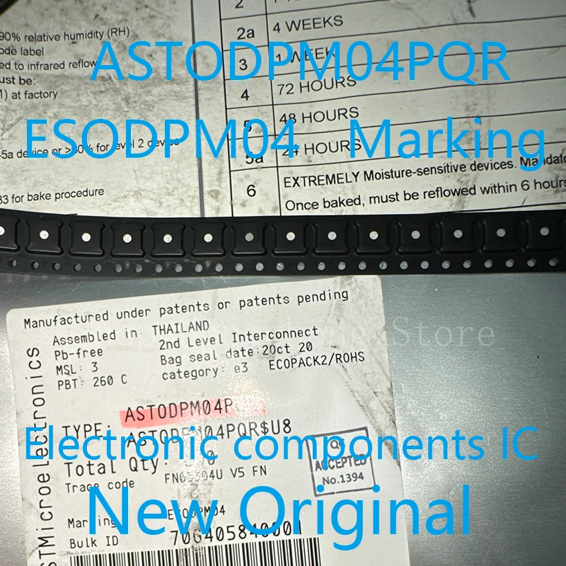 ASTODPM04PQR ASTODPM04PQ ASTODPM04 ESODPM04 Marking CODE QFN Mobile phone touch chip New Original 5pcs