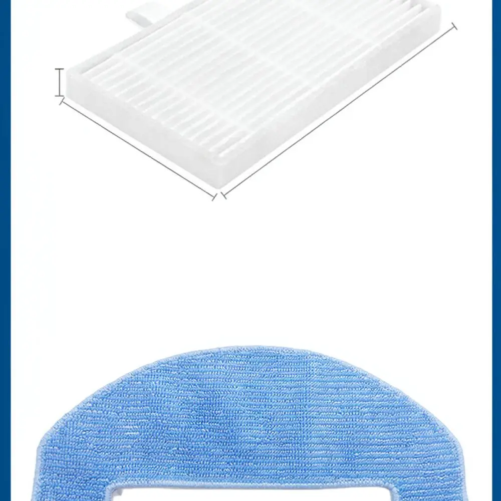 Replacement Parts Set For Lubluelu L15 Robot Vacuum Cleaner Main Roller Brush Side Brushes Filters Mop Pads Accessories