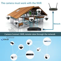 4K Video Surveillance Camera POE Doms Dome IP Onvif Audio 48V POE/DC 12V 4MP/5MP/8MP Night Vision CCTV Security Camera For NVR 6