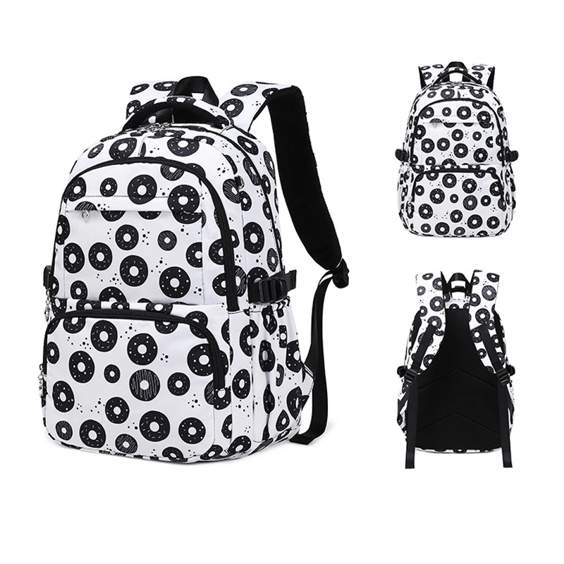 School Bags for Kids Luxury Nylon Children Schoolbag Backpack Teenage With Pencil Case Lunchbox 2024 Printed Book Bag 3 pcs/set