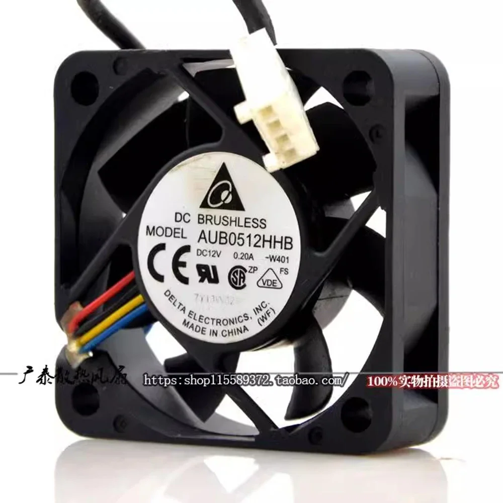 

+НОВИНКА для AUB0512HHB W401 DC12V 0.2A 5015 50 мм 50x50x15 мм 4-контактный охлаждающий вентилятор для сервера Pwm delta