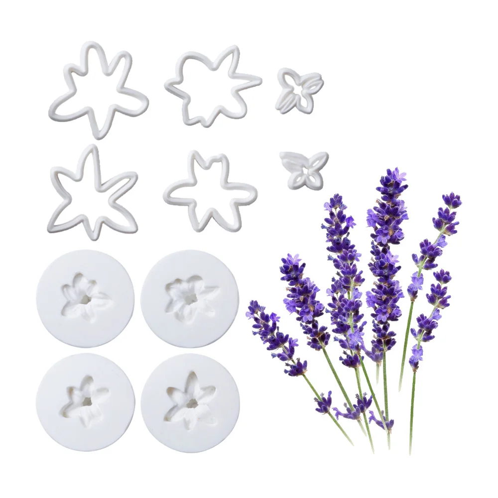 

Новый узор, форма для помадки, цветов, гиацинт, силиконовая форма для прожилки лепестков, пластиковые резцы, набор форм для помадки и цветов «сделай сам»