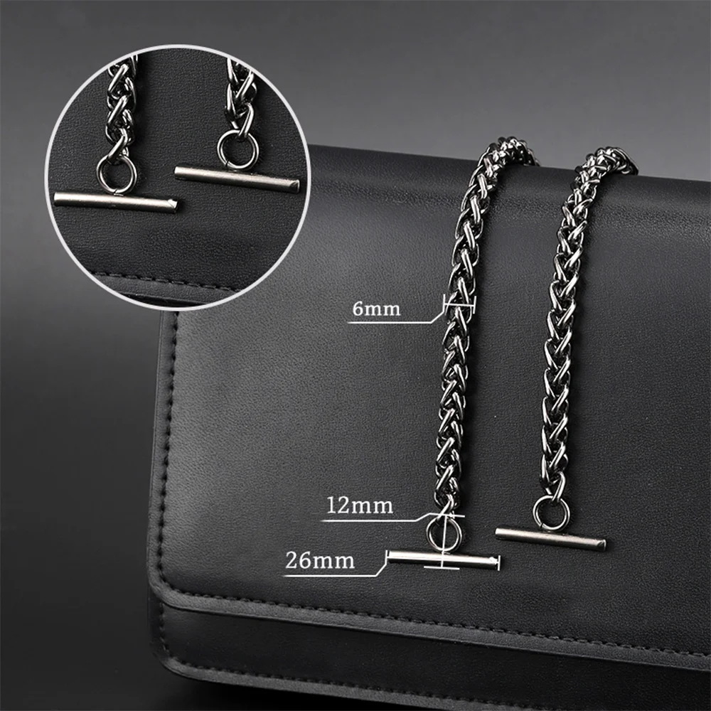 40-120CM High Quality Bag Chain Strap Handle Shoulder Crossbody Handbag Bag Metal Replacement Chains Diy Bag Parts Accessories