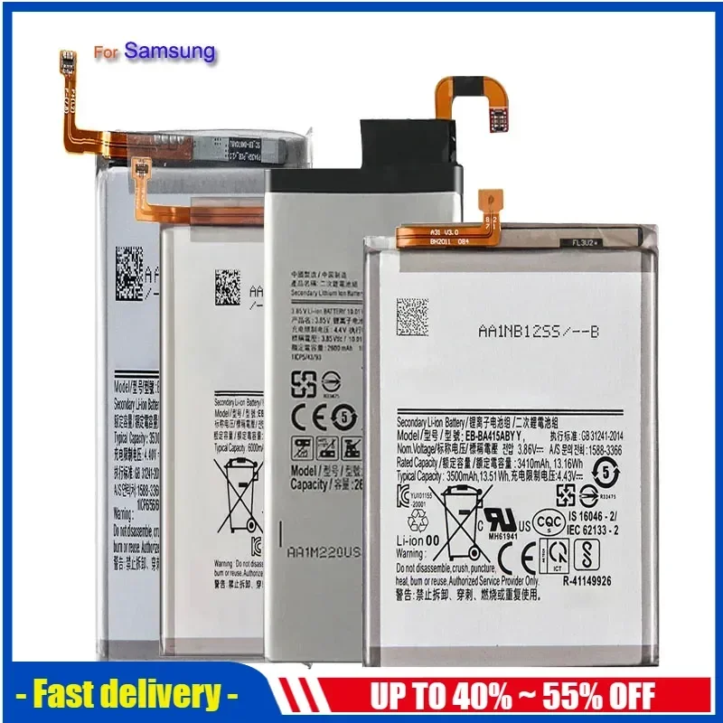 Battery For Samsung Galaxy S9 S8 S7 S6 Edge Plus S9Plus S5 Replacement Bateria G920F G925F G928F G930F G935F G950F G955F G960