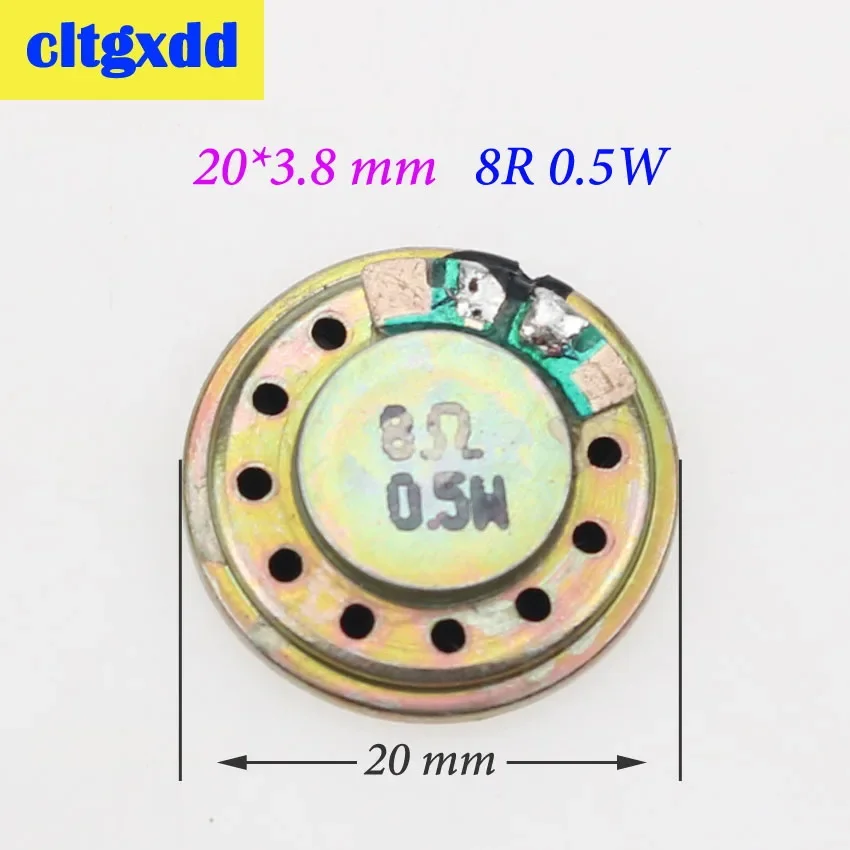 Cltgxdd-altavoz electrónico de audio circular, dispositivo ultrafino de 8 ohmios, diámetro 20, 23, 26, 28, 30, 32, 36, 40, 50 MM, 8R, 0,5 W/1W/2W, 2