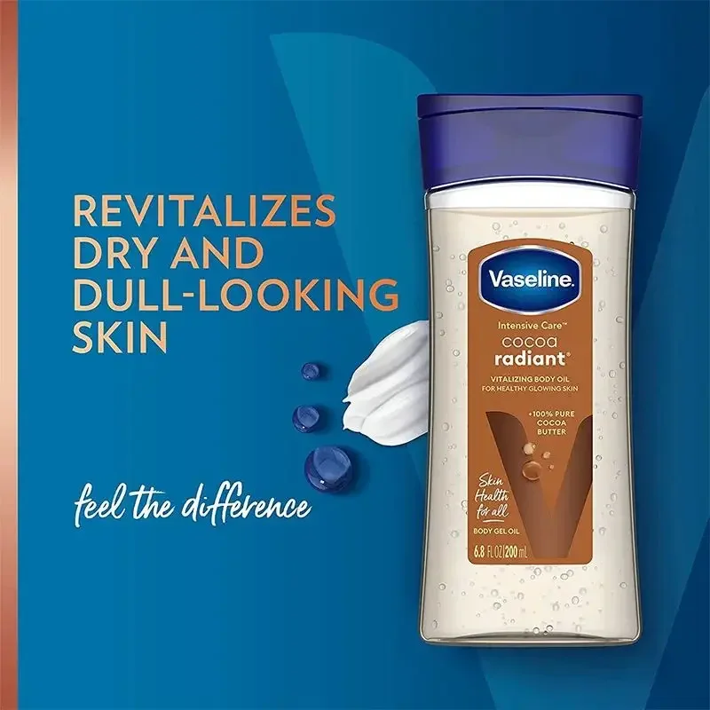 200ml New Vaseline Cocoa Radiant Moisturizing Body Oil Light-textured Body Oil Lasting Care Body Essence Oil Skin Care Products