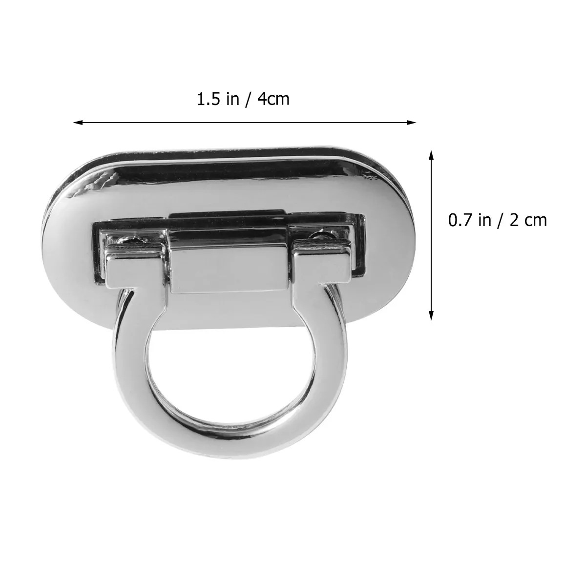 4Pcs Durable Alloy Padlocks for Suitcase Bags Luggage Simple Design Fashion Lightweight Easy Install Silver Padlock