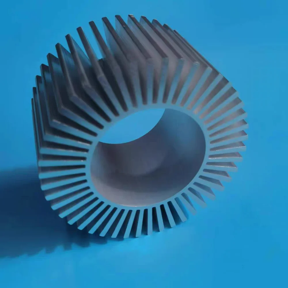 Sunflower aluminum alloy radiator outer diameter 90 inner diameter 50 height 60mm hollow cylindrical aluminum alloy heat sink