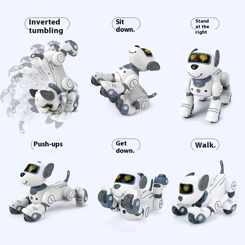 Robot Intelligent chien reconnaissance vocale Robot télécommande électronique chanter danse magique jouet pour animaux de compagnie Intelligent tactile enfants jouets