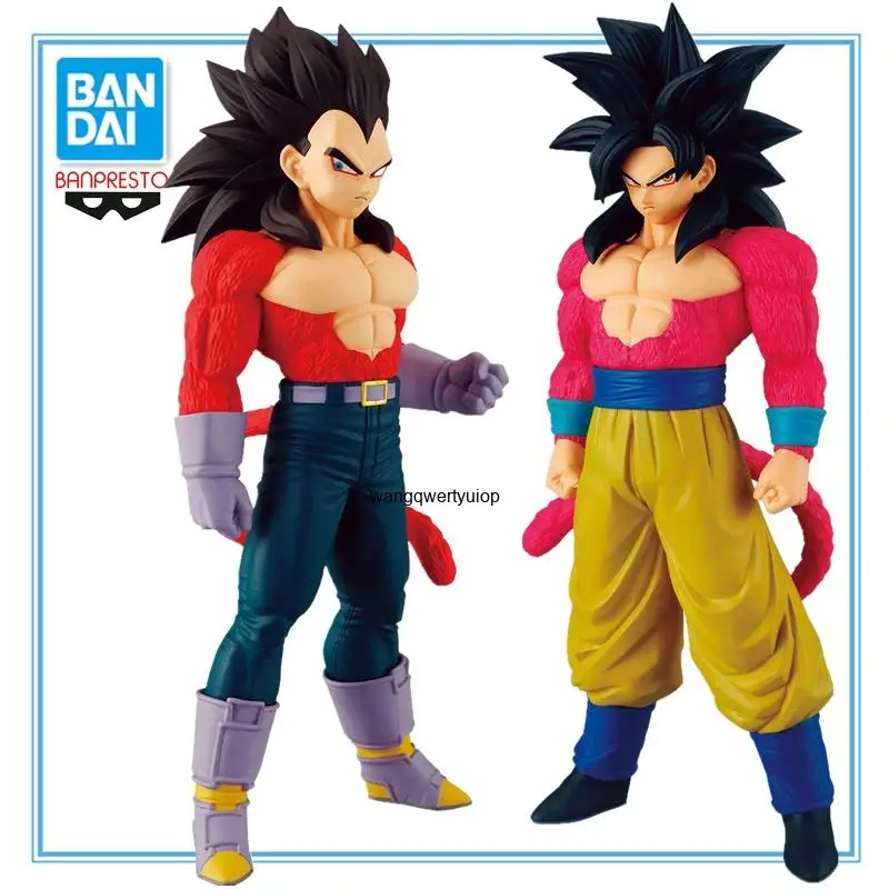 In Stock Original BANDAI BANPRESTO Dragon Ball Son Goku Vegeta IV GT SOLID EDGE WORKS-THE Anime Character Models Collect Toys