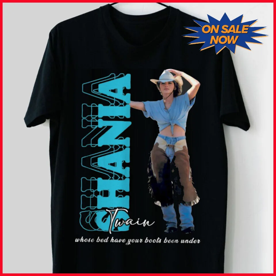 Shania Twain Music T-Shirt Black Cotton Gift For Fans SPN42