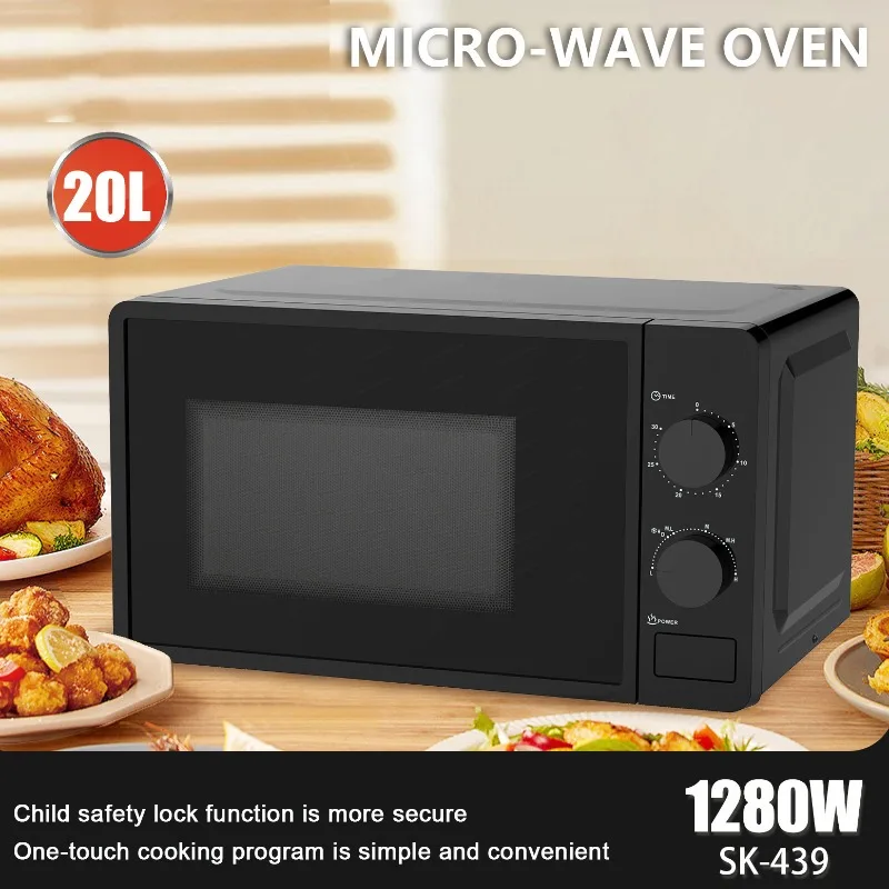 110V 20L High Power Multifunctional Oven for Home Kitchen Dormitory Apartment Baking & Cooking