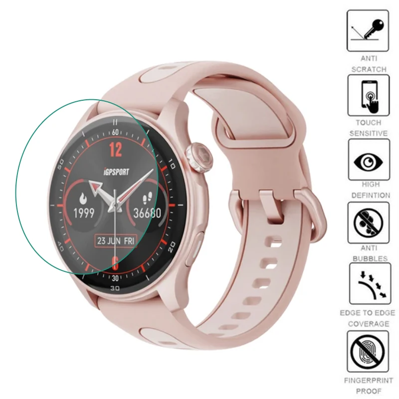 

5pcs TPU Soft Smartwatch Clear Protective Film Guard For iGPSPORT LW10 Smart Watch Display Screen Protector Cover Accessories