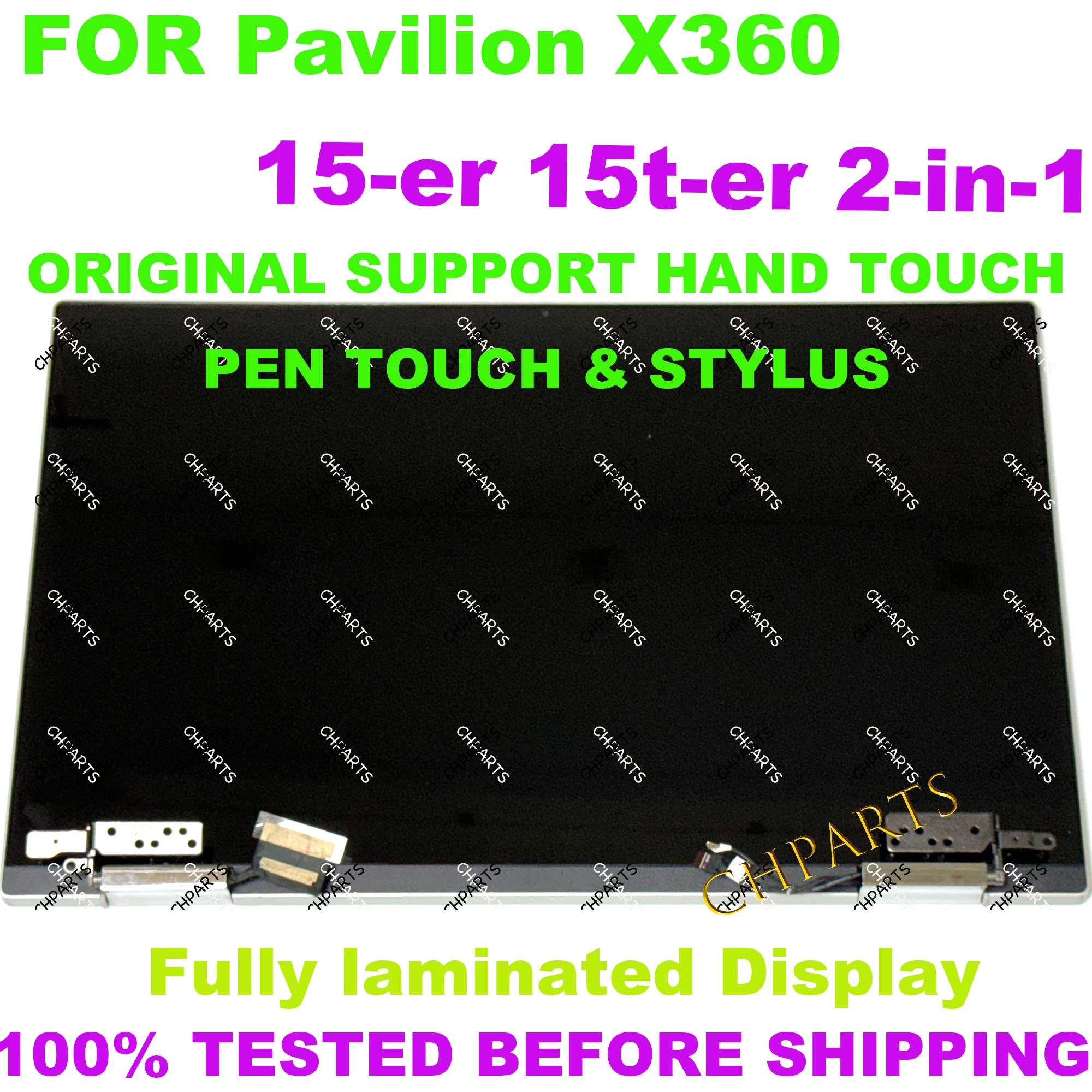 

15.6" 1080p For HP Pavilion x360 15-ER 15-er 15t er LCD Display Touch Screen Complete Assembly