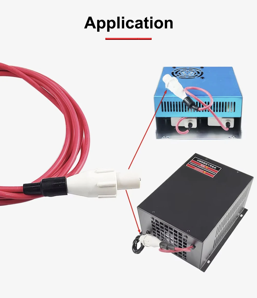 HUNST Elektrischer Adapter Laser Power Connector für CO2 Laser Tube Hochspannungskabel – Detail 3