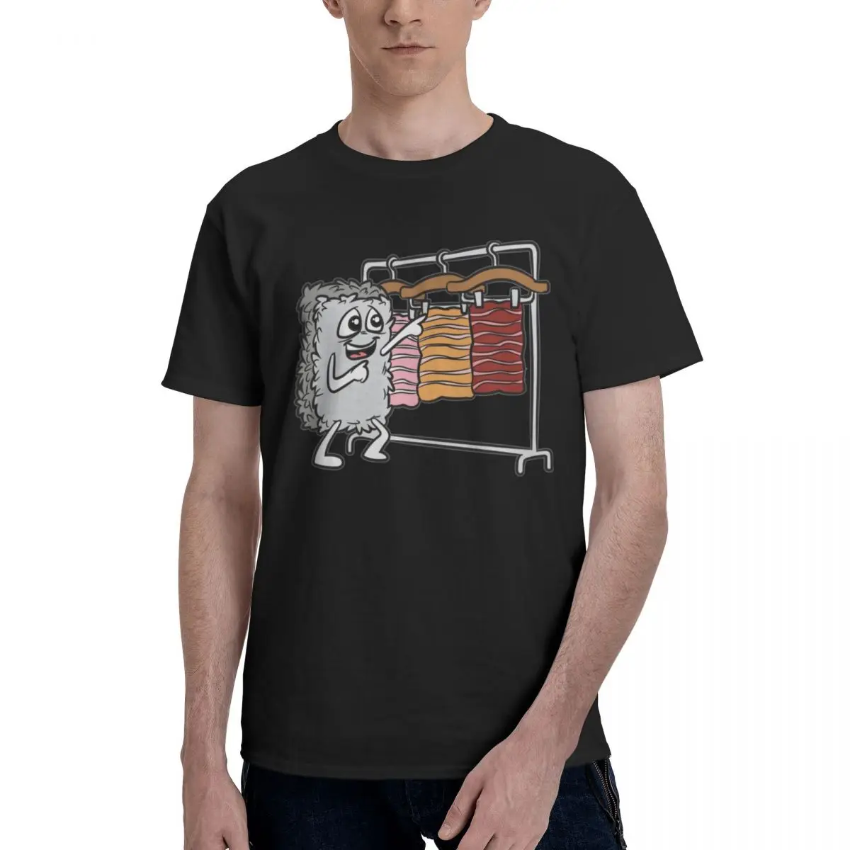 Men Sushi Wardrobe Awesome T Shirt Vintage Cotton Crewneck Shirt Men
