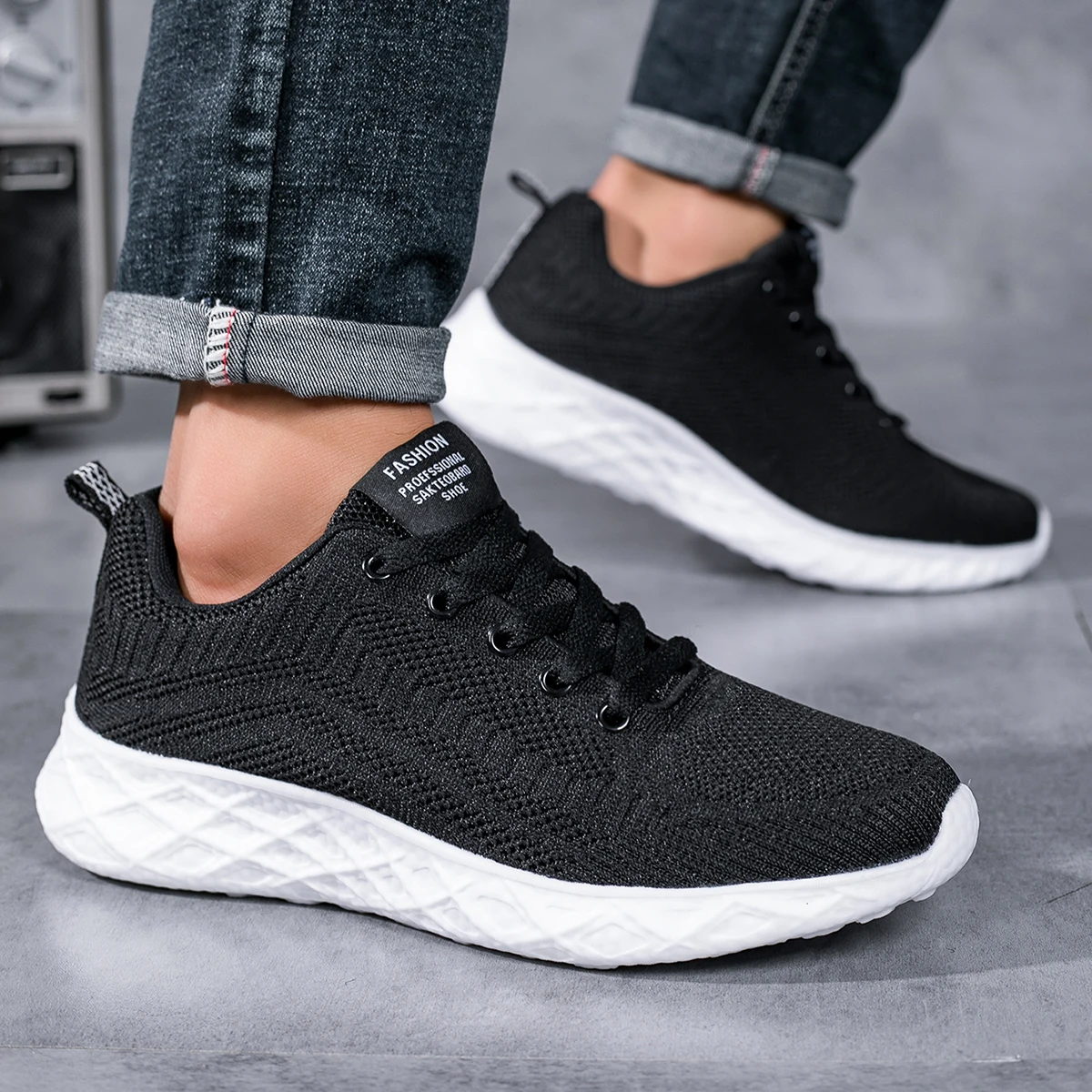 

Mens Casual Shoes Breathable Lightweight Soft Sole Fashion Slip-on Comfortable Formal High Quality Sneakers Spring Summer