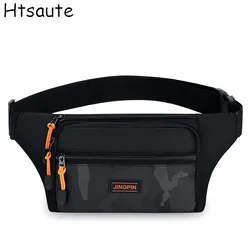 Men's Breast Package Waterproof Outdoor Sports Bag Pouch Korean-style Waist Bag Fanny Pouch Crossbody Male Banana Bag Purse