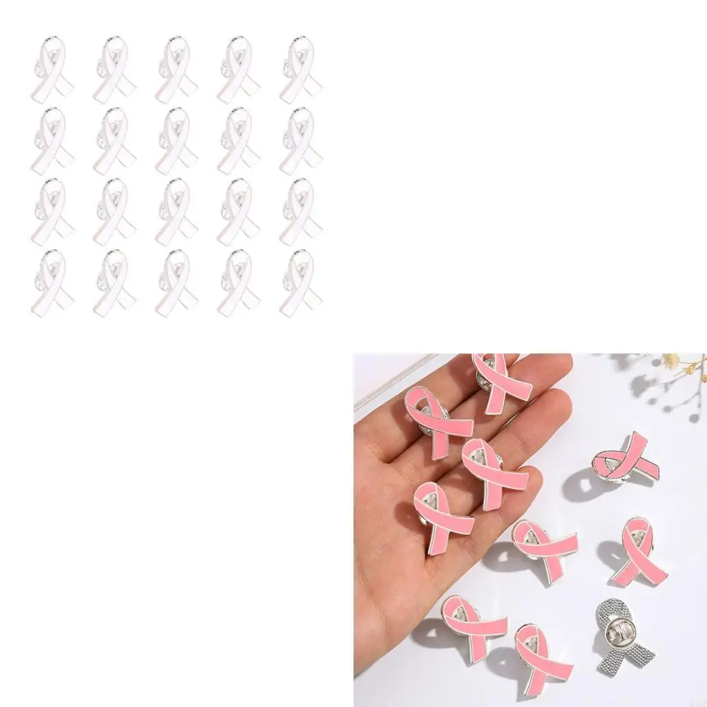 91AF Alloy Charity Ribbon Pins Pack of 20 Piece Accessories User Friendly Design Funeral Memorial Brooch