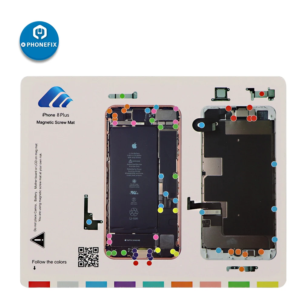 Viti per telefono Organizer Pad tappetino magnetico per Iphone 8 8P X XS MAX XR smontaggio smontaggio vite guida Pad