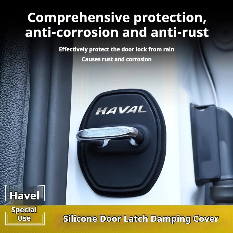 

Для Haval Jolion Pro, 4 шт., набор чехлов для автомобильного замка, пряжка для дверного замка автомобиля, защелка, антикоррозийная крышка, защитные отличные аксессуары