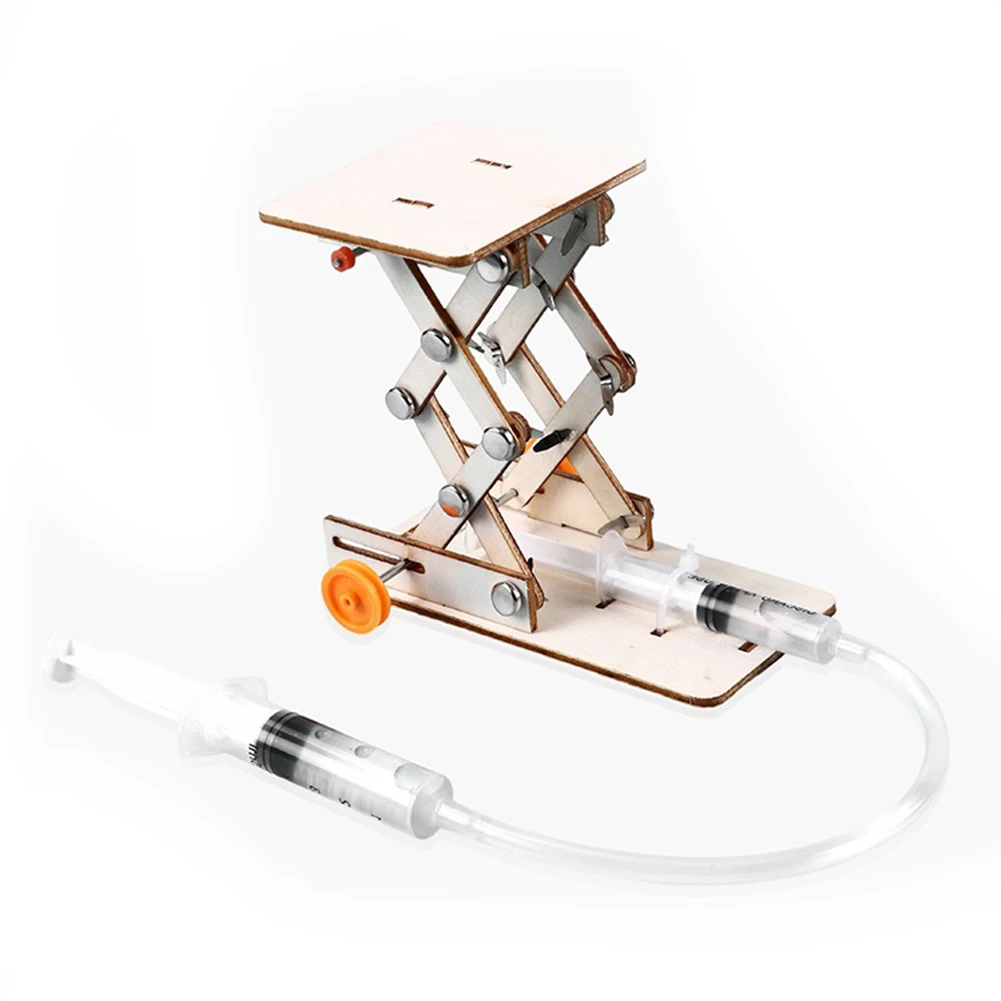 Creative Hydraulic Lift Table Materials DIY Physics Science Projects Teaching Equipment Educational Model Kit Plastic Experiment
