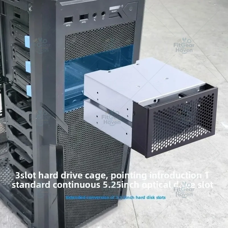 Suitable For Package Desktop Computer Case Optical Drive Position Rotary Hard Disk Cage Storage Hard Disk Holder