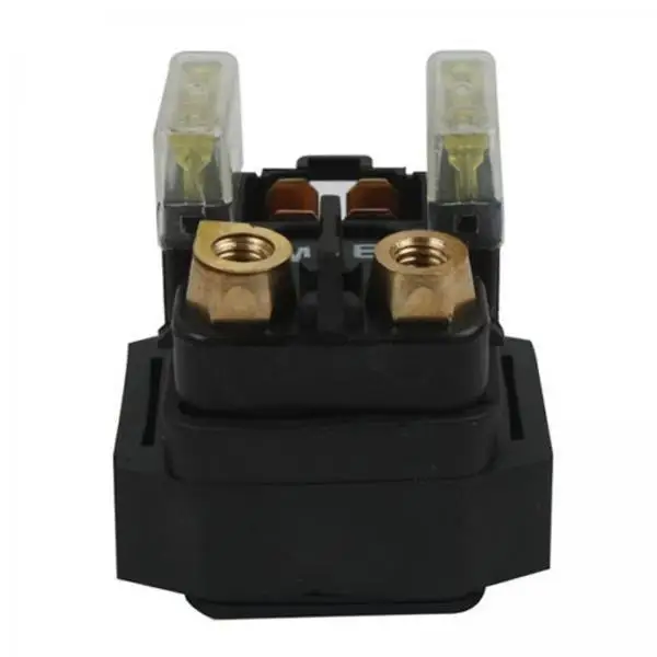 

Starter Solenoid Relay Replacement Black Copper Rubber Motorcycle Starter Relay Durable Accessory for Motorbike Repair