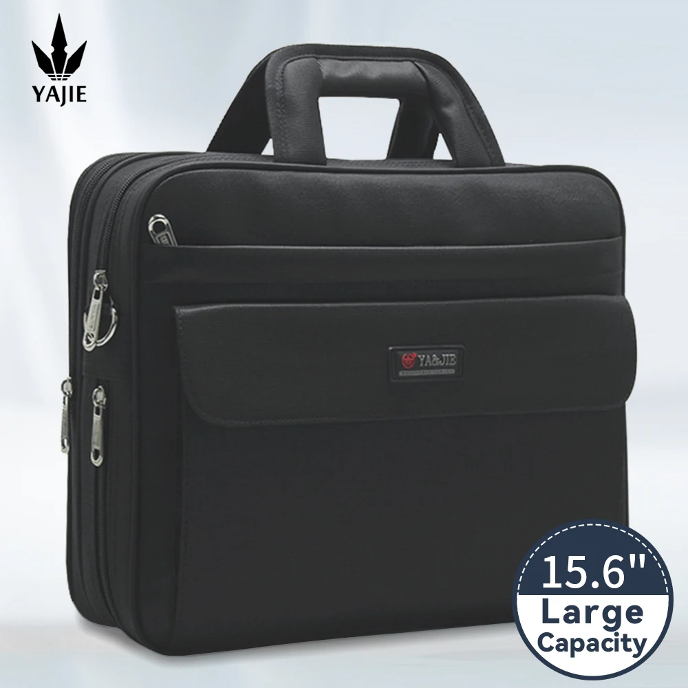 

Large capacity briefcase bag Business men 14 Inch 15.6 inches Laptop Notebook Bag canvas Handbags Shoulder Men's Office Bags